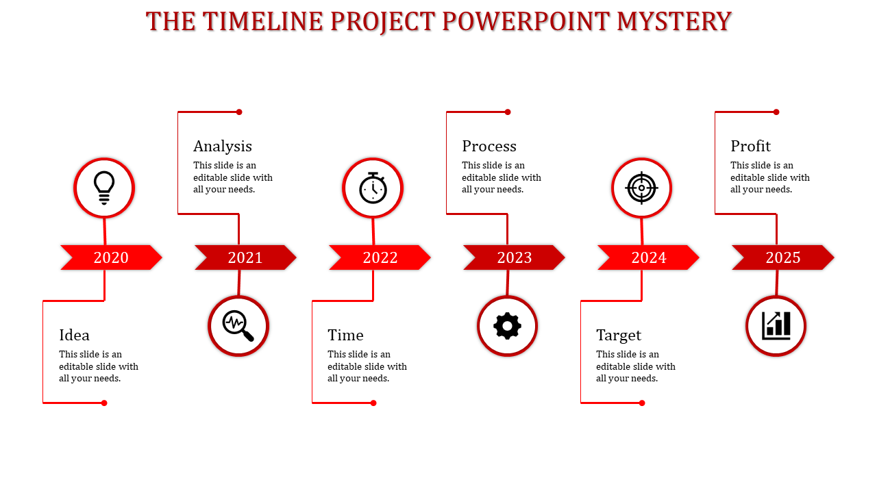 Timeline Project PowerPoint Template and Google Slides.